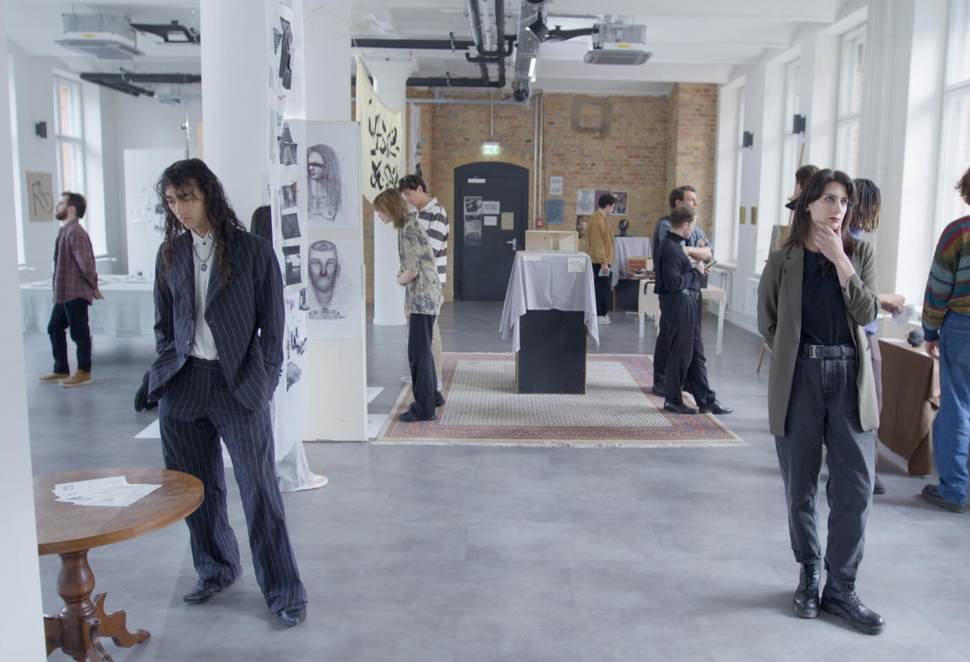 Actors and extras dressed to fit 90s period on set of JAWLOCK